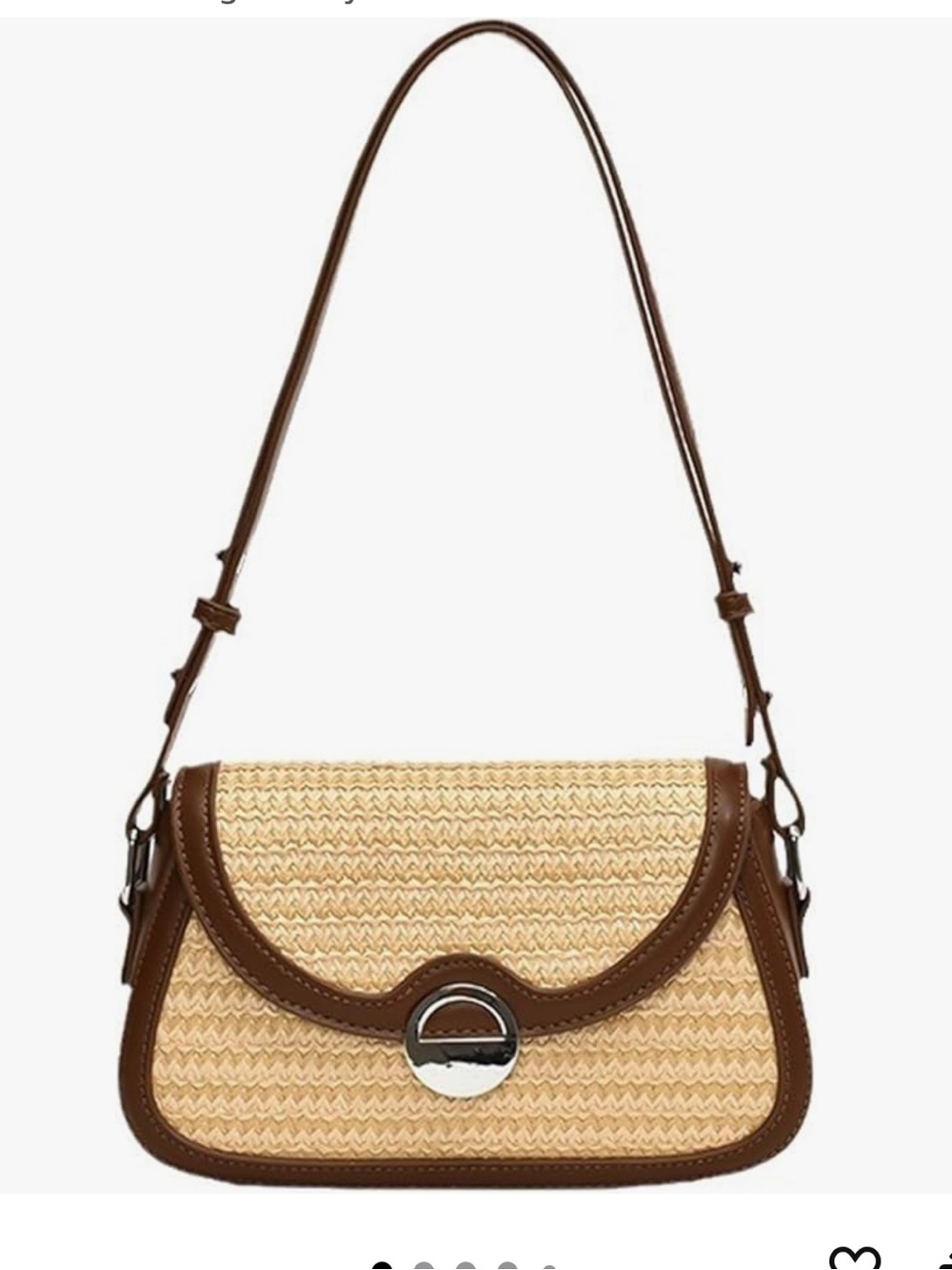 Straw Crossbody Bag for Women Small Shoulder Handbag Fashion Hobo